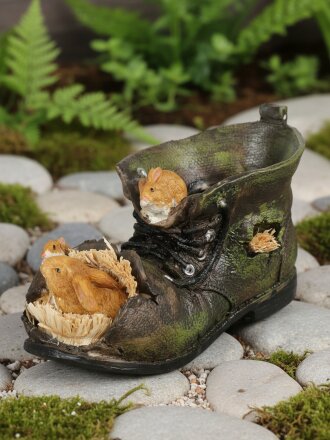 Фигурка садовая декоративная кашпо, Башмак, 21х11х22 см, полистоун, Y4-11210