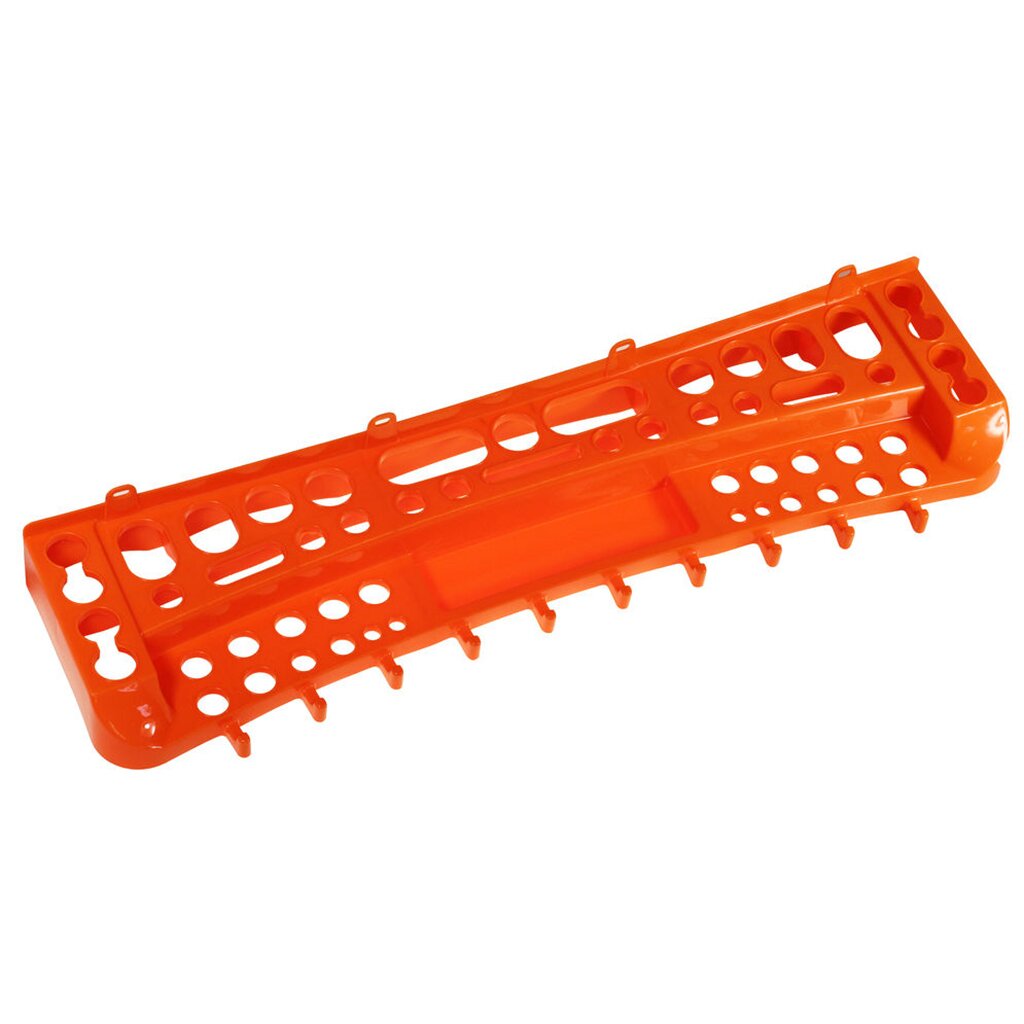 Полка для инструментов, пластик, 1 секция, 45х16х7.2 см, оранжевая, Idea, М2970