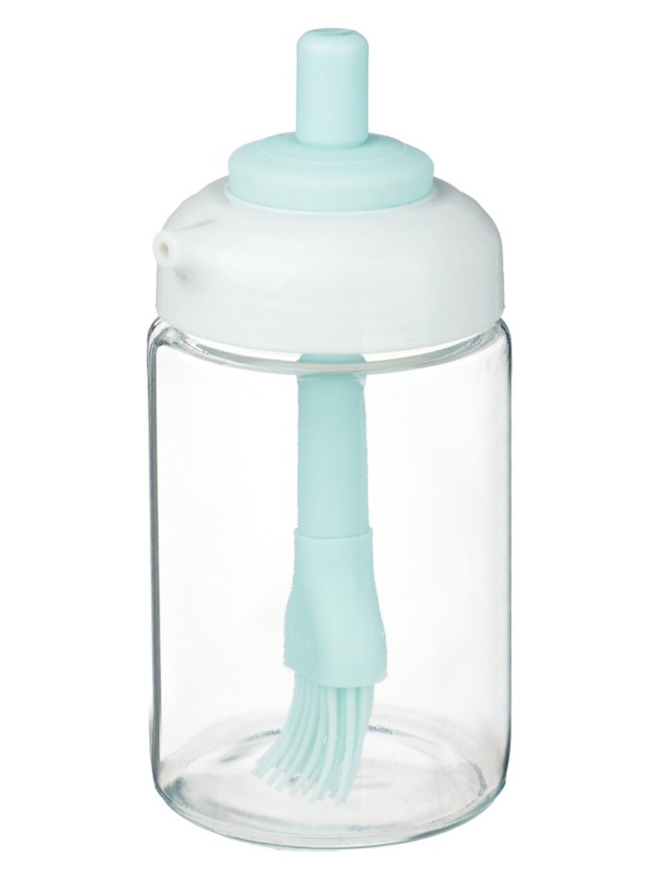 Бутылка для масла, стекло, 250 мл, 14х7 см, с кисточкой, силикон, Vetta, 828-348