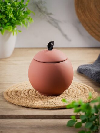 Диспенсер для ватных дисков, 9.6х9.6, керамика, терракотовый, BCE0758BA-CT