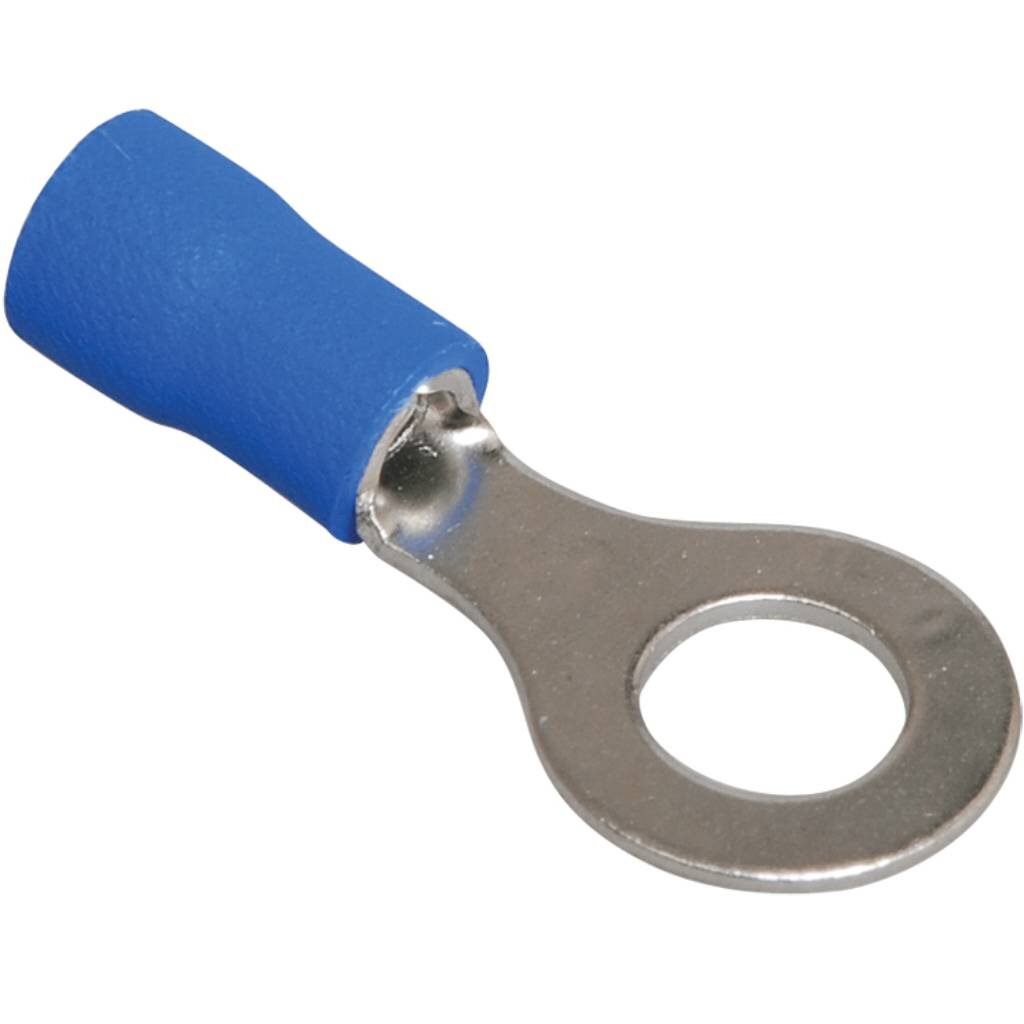 Наконечник НКИ 2-6 кольцо, медь, синий, 20 шт, 1.5-2.5 мм², IEK, UNL20-4-D25-4-6 синий и белый фарфоровый узор широкий наконечник перьевая ручка офисная канцелярская принадлежность