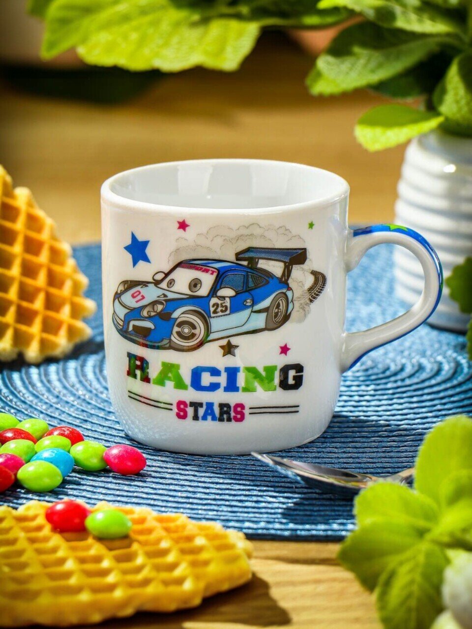 Кружка керамика, Крутой гонщик, 230 мл, Daniks, белая