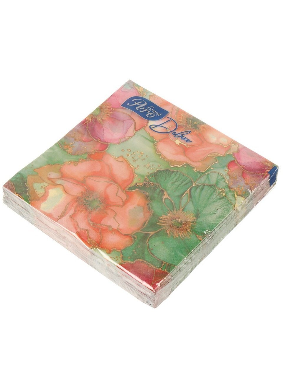 Салфетки Pero, Grand Deluxe Мираж, 20 шт, 3 слоя, 33х33 см, 3958