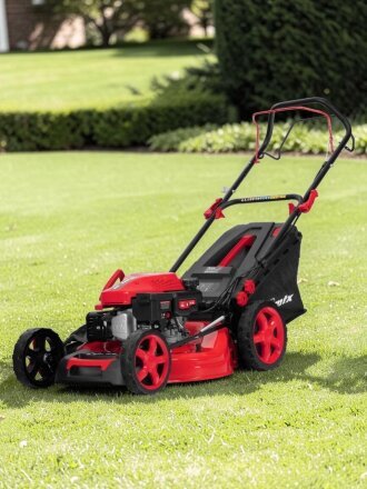 Газонокосилка бензиновая, 170 куб.см, MTX, GL51SP-K, 51 см, 50 л, 25-75 мм, 4.5 л.с., 3000 об/мин
