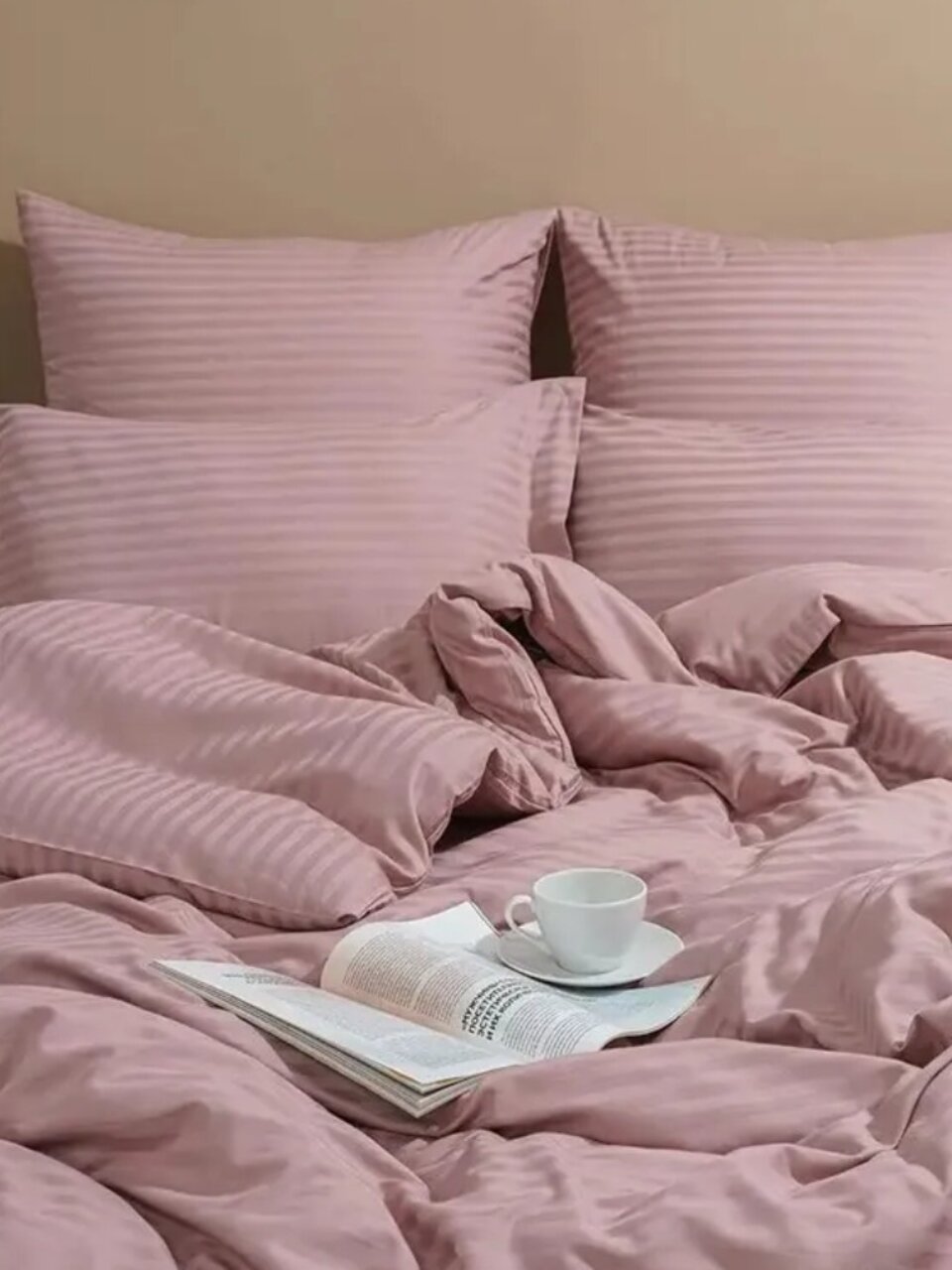 Постельное белье 2-спальное, 236 х 260 см, 2 наволочки 50х70 см, пододеяльник 175х215 см, Silvano, страйп-сатин, Jasper