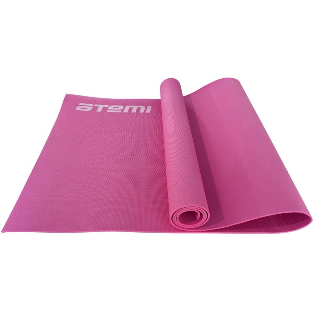 Коврик для йоги и фитнеса Atemi, AYM0256, EVA, 173х61х0,6 см, розовый, 00-00005954