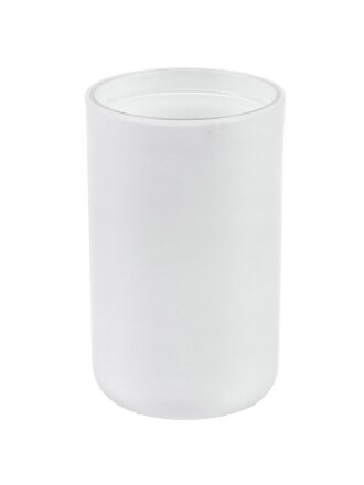 Стакан для зубных щеток, 6.6х10.9 см, пластик, белый, PP0287I-TB