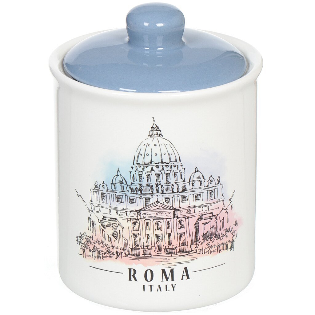 Банка для сыпучих продуктов, доломит, 0.55 л, с крышкой, Вояж