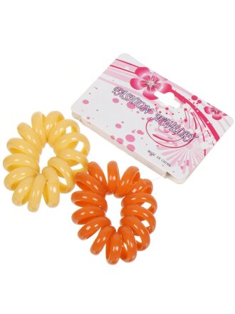 Резинка для волос Пружинка, 2 шт, силикон, в ассортименте, TS55-10