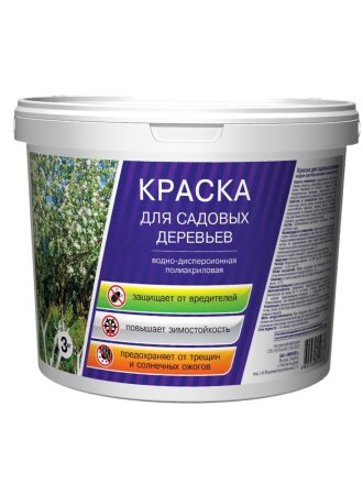 Побелка садовая для деревьев краска, 3 кг, Ореол, 63180
