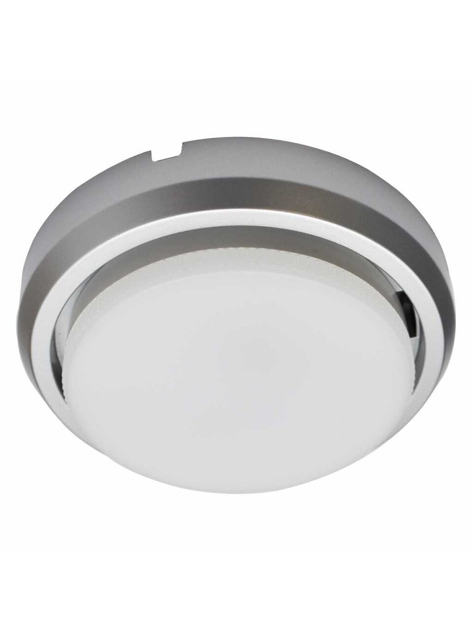 Светильник накладной светодиодный, General Lighting Systems, 50 Вт, GX53, IP20, 9.5х9.5х1.6 см, серебро, 661237