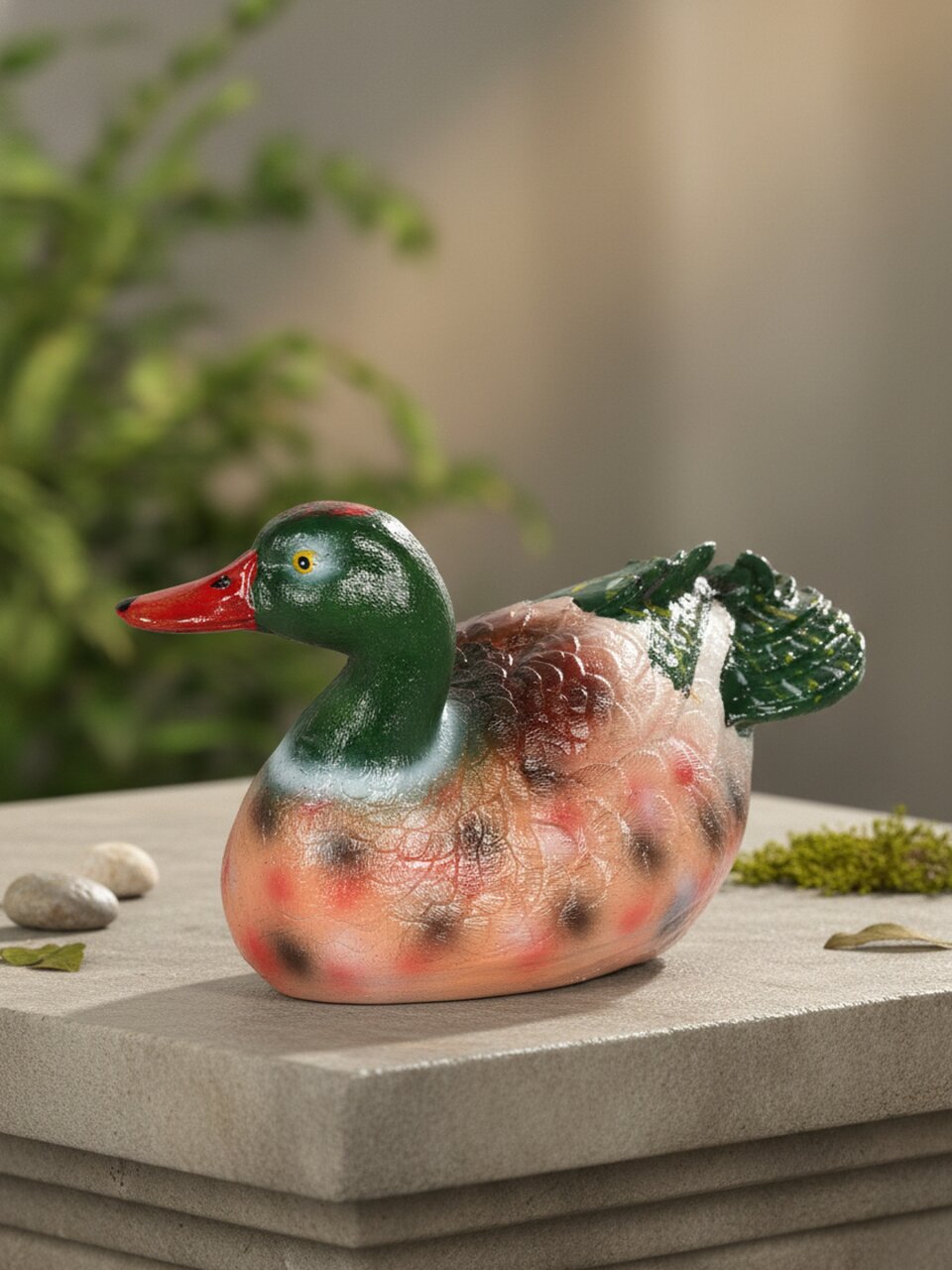 Фигурка садовая декоративная Утка, 16х9х10 см, полистоун, Y4-11224