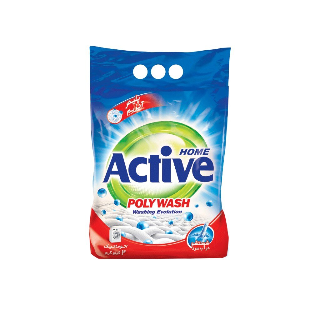 Стиральный порошок Active, 5 кг, автомат, универсальный, Poly Wash