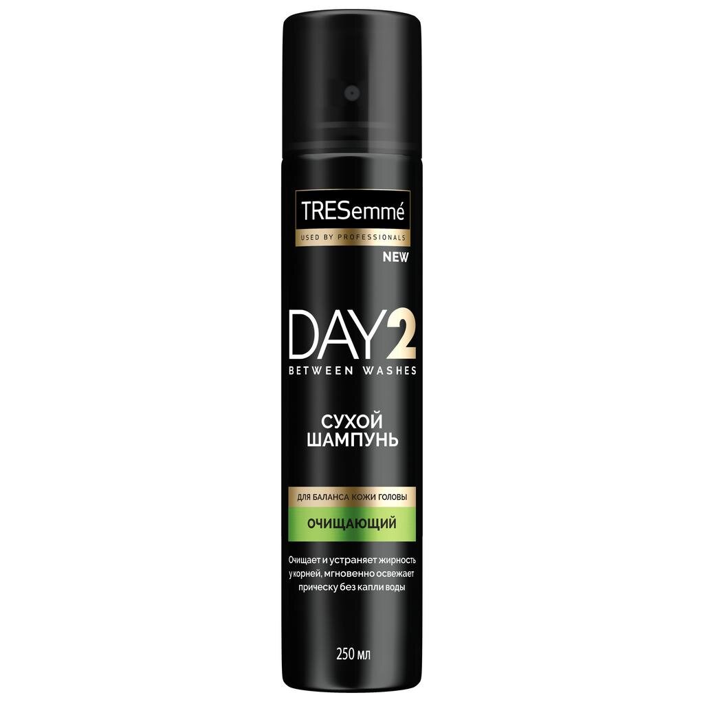 Сухой шампунь TRESemme, Day2 Очищающий, для всех типов волос, 250 мл