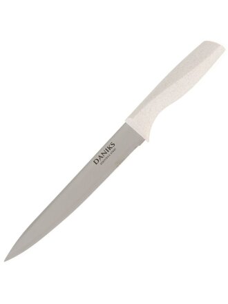 Нож кухонный Daniks, Латте, разделочный, нержавеющая сталь, 20 см, рукоятка пластик, YW-A383-SL