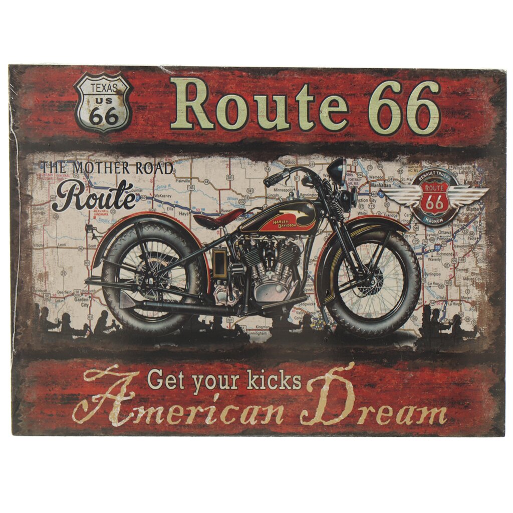 Картина холст, 24х18 см, Мотоцикл, Y4-5114