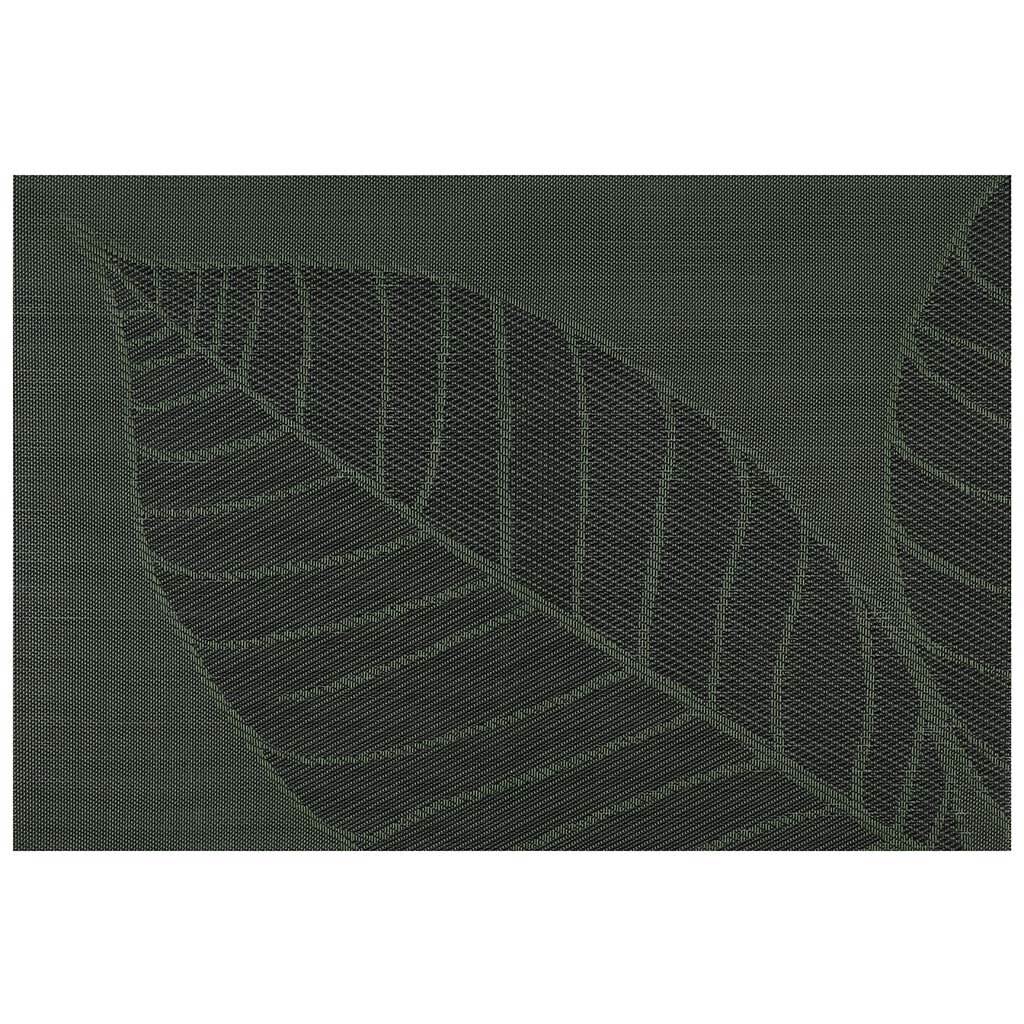 Салфетка для стола полимер, 45х30 см, прямоугольная, зеленая, Лист, Y4-8322