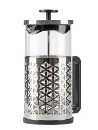 Френч-пресс 1 л, стекло, Barouge, Traditional choice, серебро, BF-705