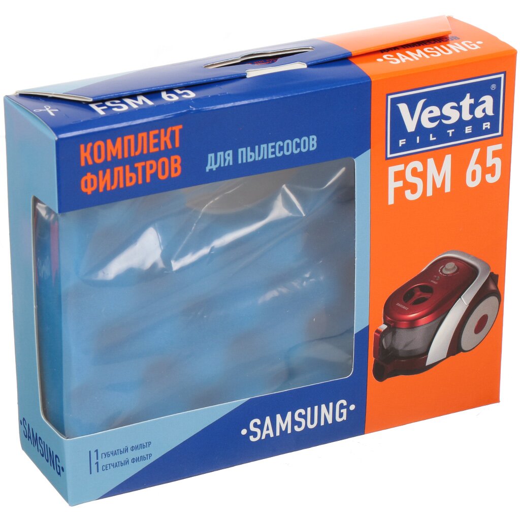 Hepa-фильтр для пылесоса Vesta filter, FSM 65 многоразовый моющийся фильтр hepa для пылесоса thomas ozone