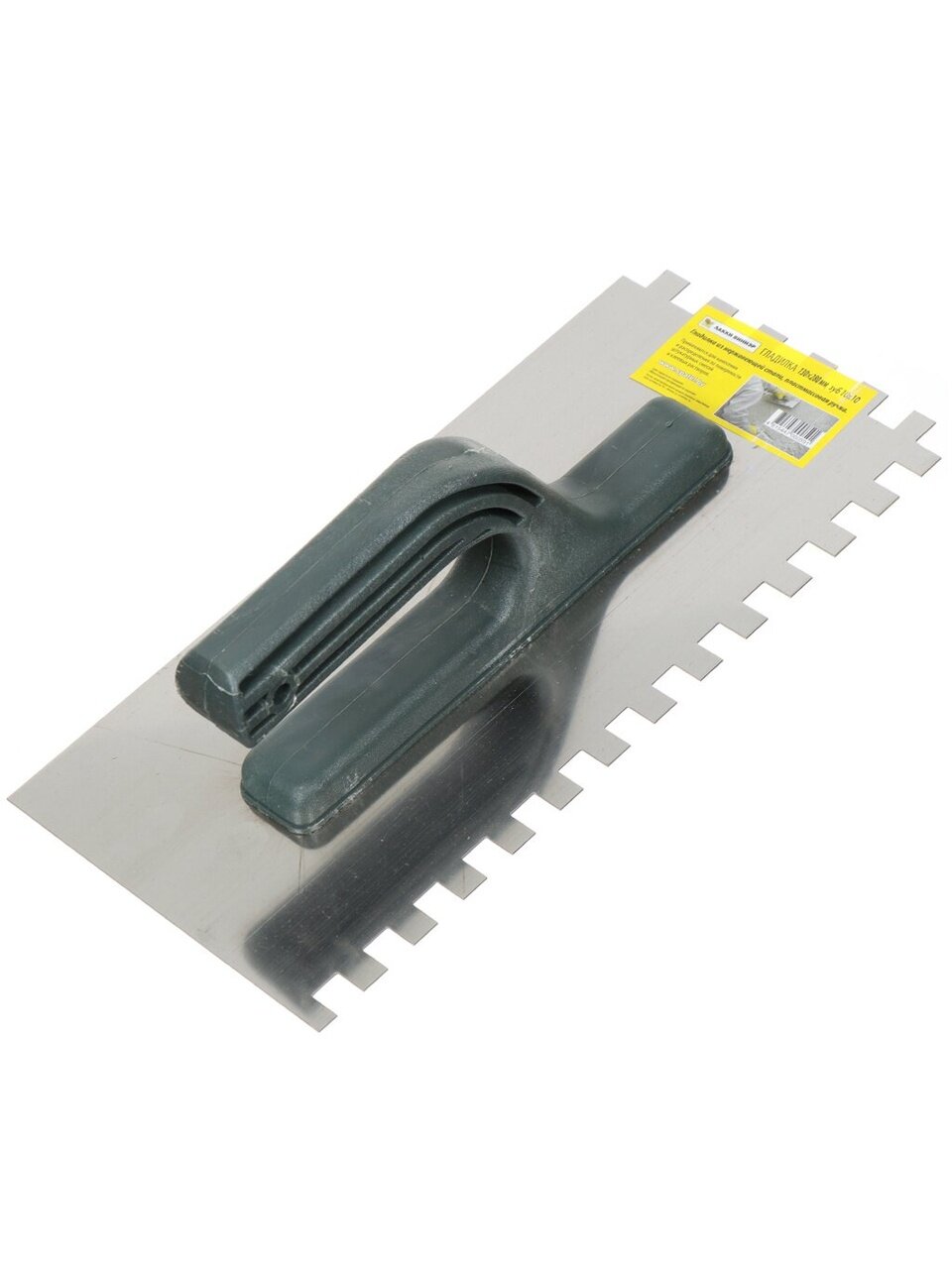 Гладилка зубчатая, 20 зуб, 130х280 мм, зубцы 10х10 мм