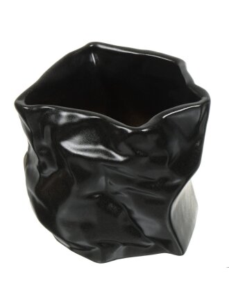 Кашпо керамика, черное, Креатив 1 Сорт, 10 001 269