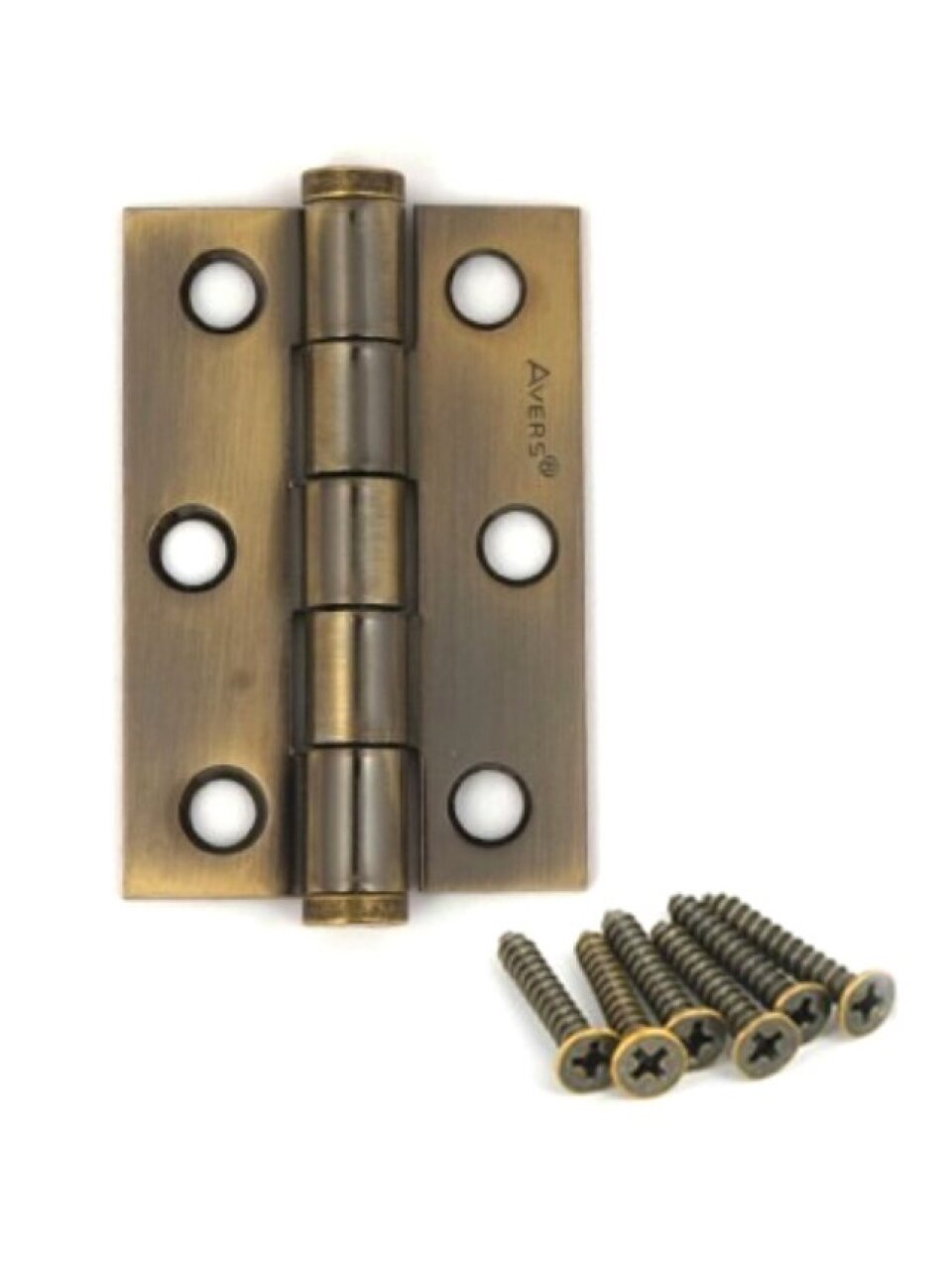 Петля врезная для деревянных дверей, Avers, 60х40х1.75 мм, AB, 19051, универсальный, бронза