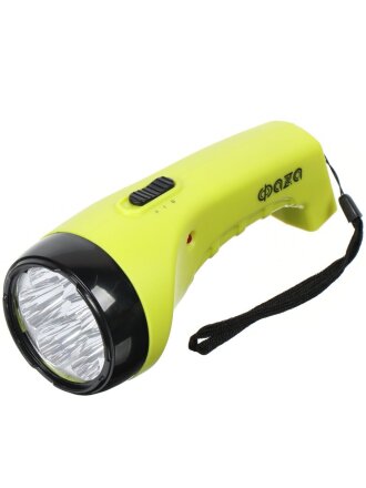 Фонарь ручной встроенный аккумулятор, ФАZА, AccuF2-L07-gn, зарядка от сети 220 В, пластик, зеленый, 2857873