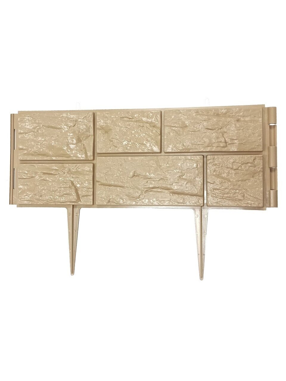 Бордюр декоративный пластмасса, Диорит, Старый дворик, 25х200 см, бежевый, 46849