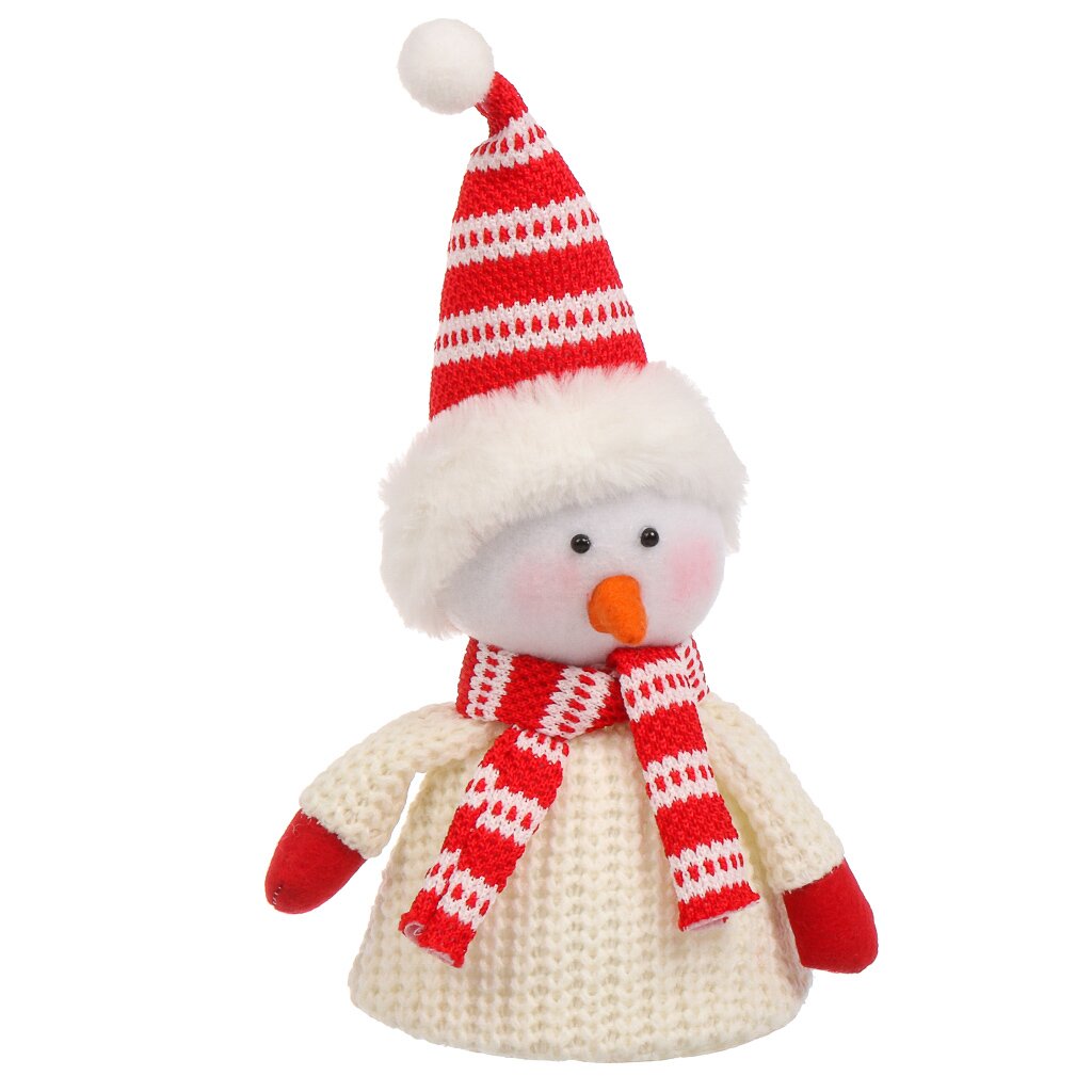 Фигурка декоративная полиэстер, Снеговик, 23 см, SYGZWWA-37230020 снеговик