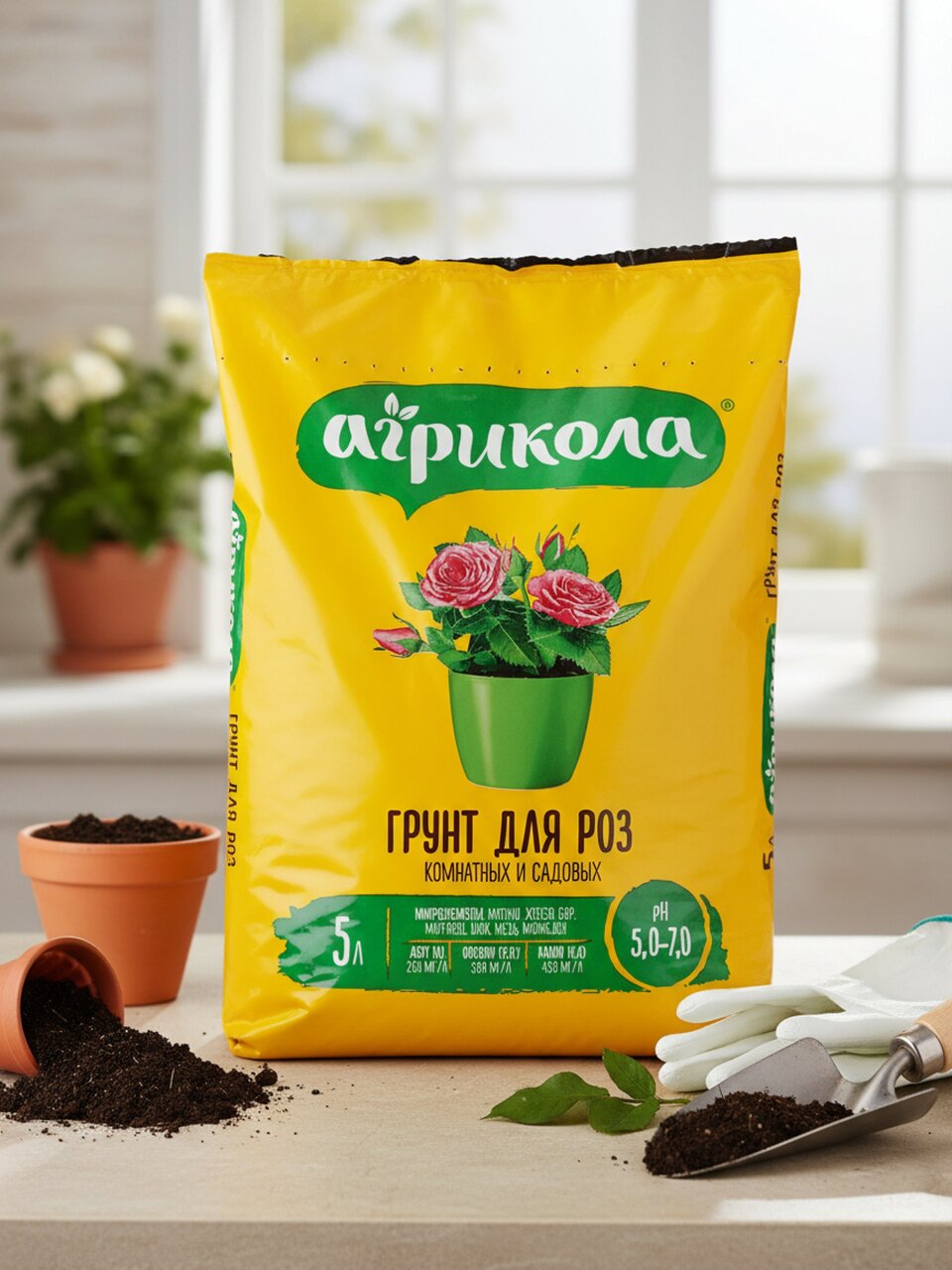 Грунт для роз, 5 л, Агрикола