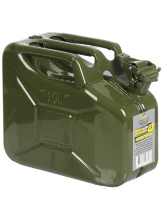 Канистра сталь, для топлива, 10 л, вертикальная, крышка с фиксатором, № 1, Павловская заря