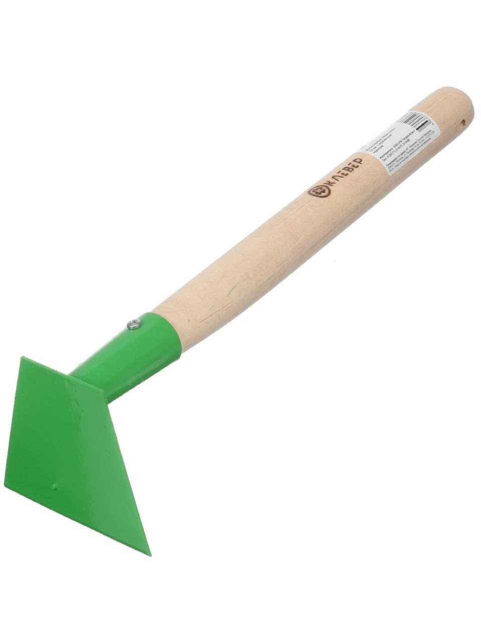 Мотыга сталь, 100 х 2 мм, прямая, черенок деревянный, HouseLoft