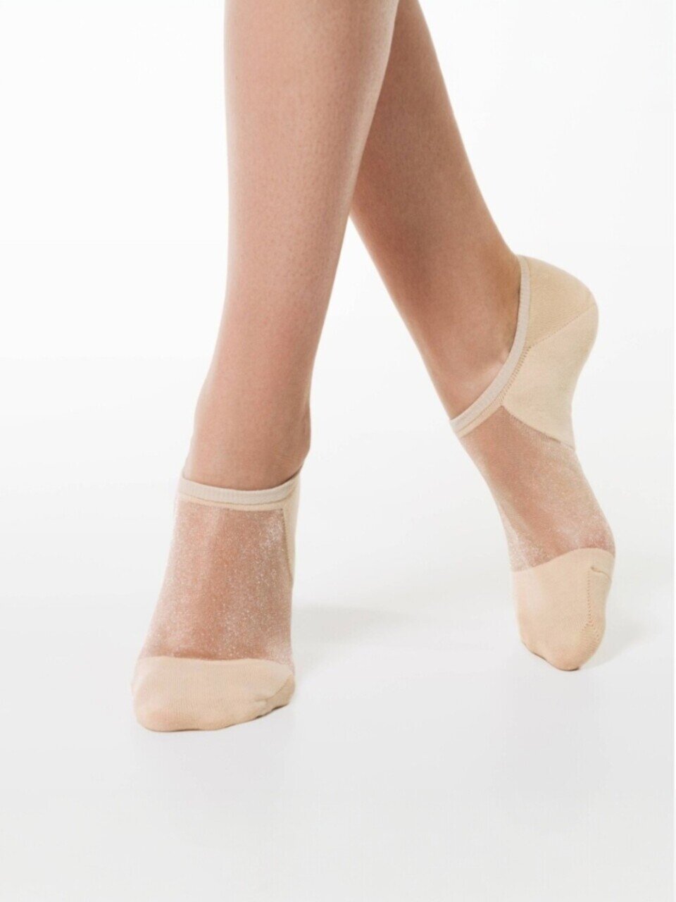 Носки для женщин, ультракороткие, хлопок, Conte, Active, 000, бежевые, р. 25, 18С-4СП