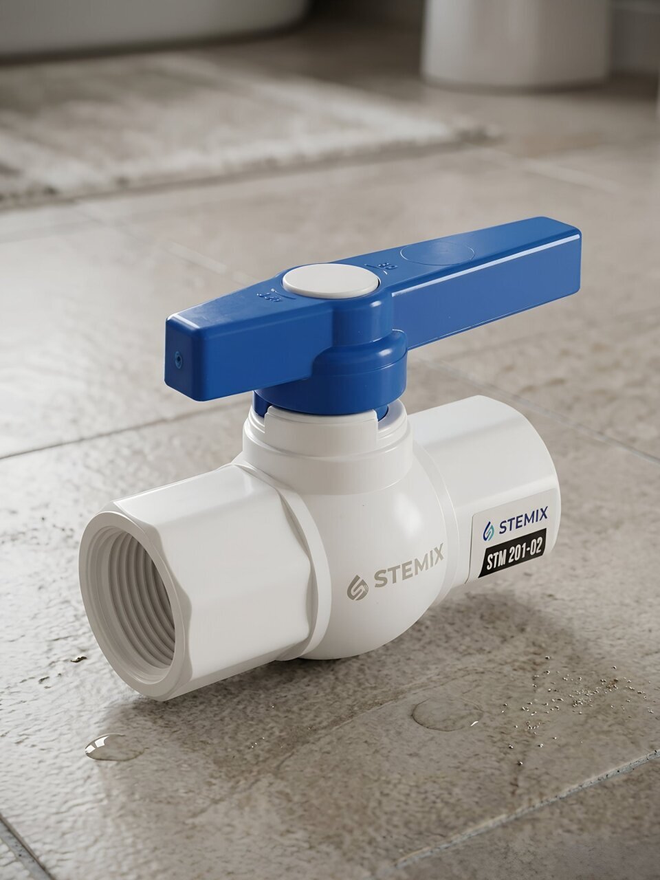 Кран для воды 3/4&amp;quot;, г-г, пластик, ручка, Stemix