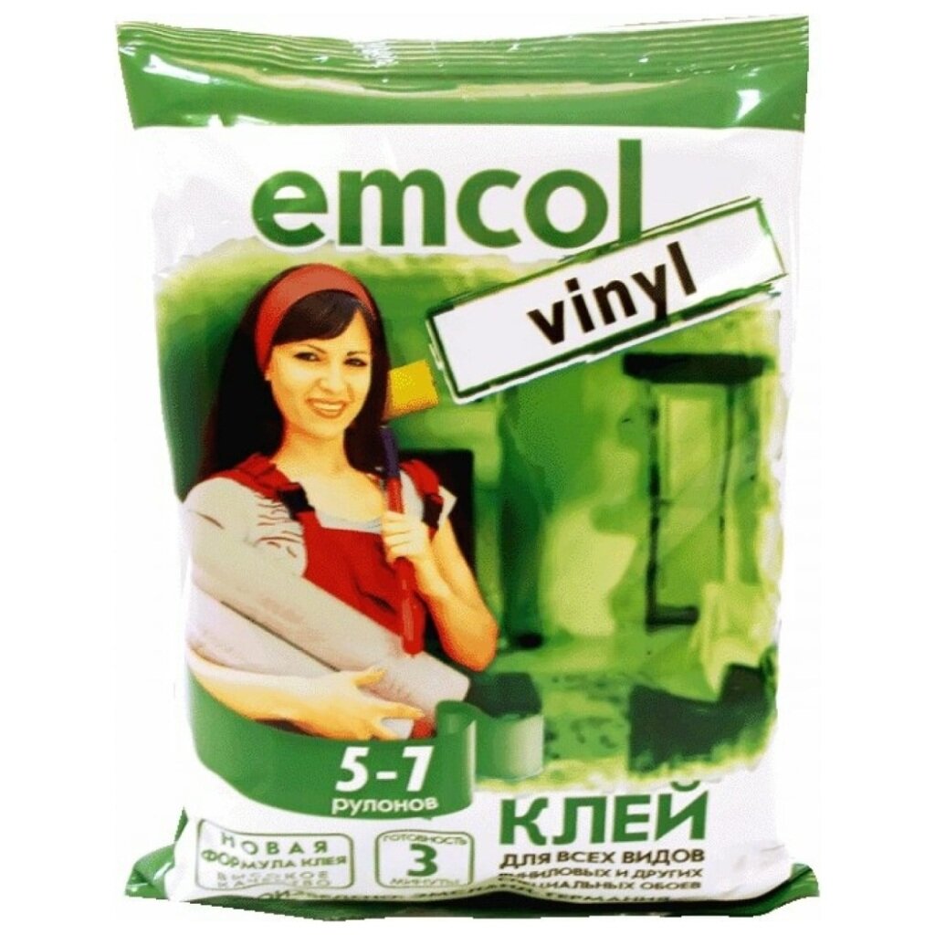 Клей для виниловых обоев, EMCOL, 200 г клей для виниловых обоев quelyd спец винил 35 м²