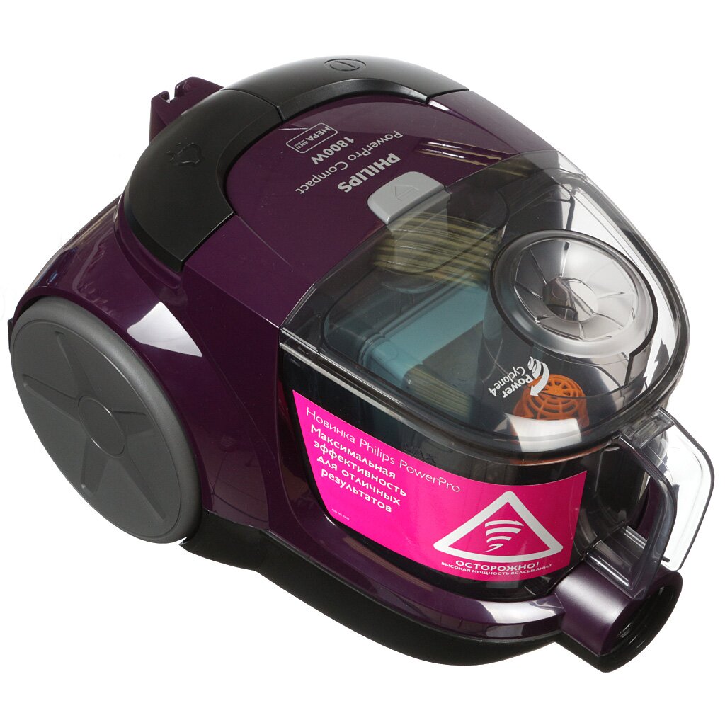 Эл.Пылесос PHILIPS FC 8472/01 1 циклонный фильтр 1800Вт