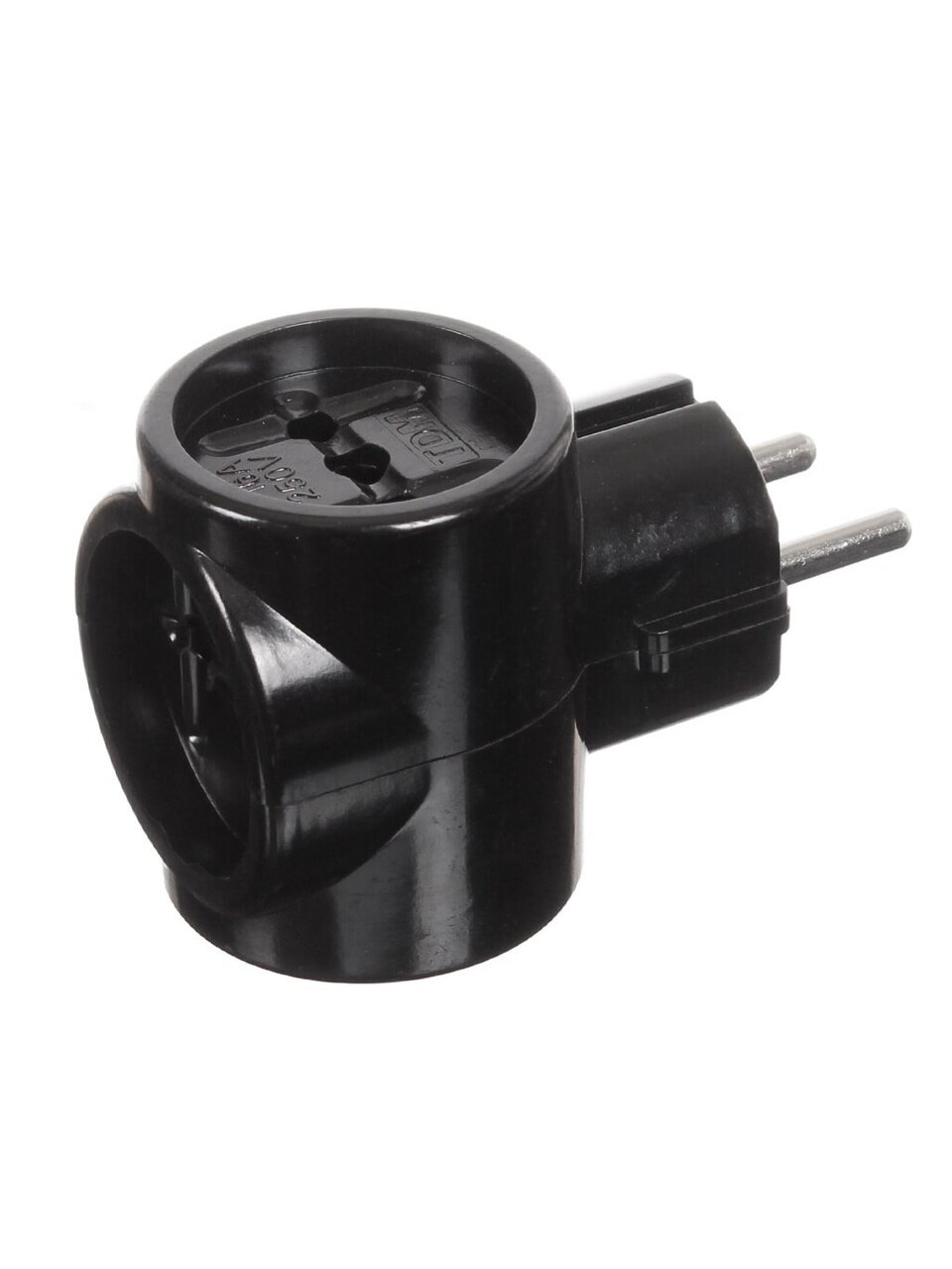 Тройник 3 гнезда, 16 А, евро, карболит, TDM Electric, Ретро, SQ1806-0101