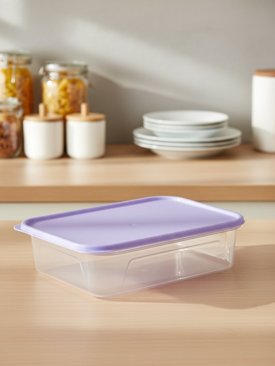 Контейнер пищевой пластик, 1.2 л, 20.7х15.7х4.8 см, прямоугольный, Стандарт Пластик Групп