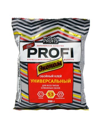 Клей для всех видов обоев, der PROFI, Эконом, 200 г, мягкая упаковка