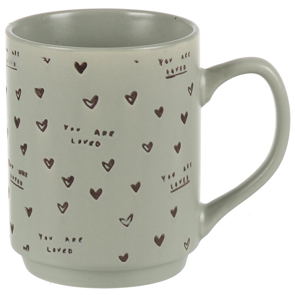 Кружка керам, Love, 340 мл, в асс, Daniks, R1820/4601