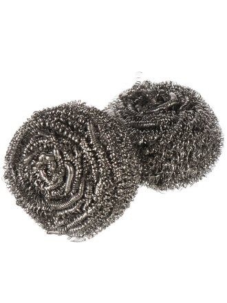 Мочалка для посуды металл, 2 шт, Lomberta, 721598