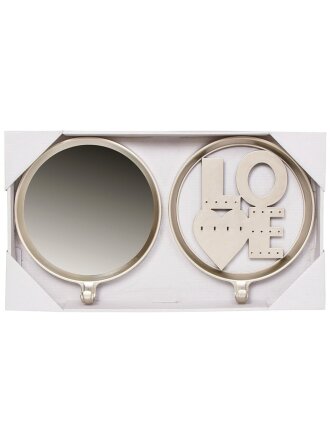 Зеркало настенное, 20х5х23 см, + ключница, 237903