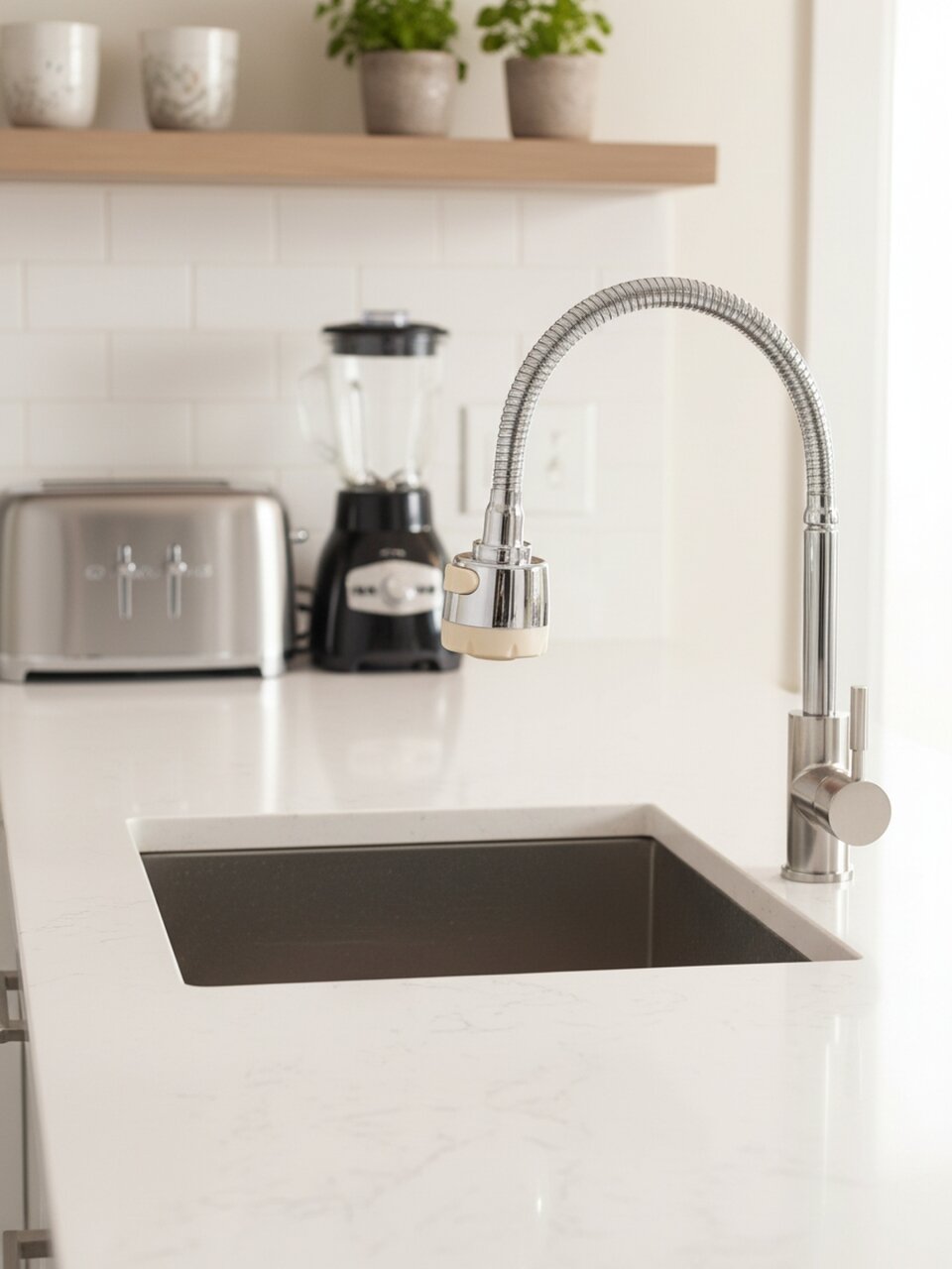 Излив смесителя гибкий для кухонного смесителя, индивидуальная упаковка, ComfortFactor, 43255-10