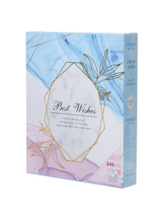 Фотоальбом 240 фото, 10 х 15 см, 2 дизайна, в ассортименте, Акварель, Y6-6332