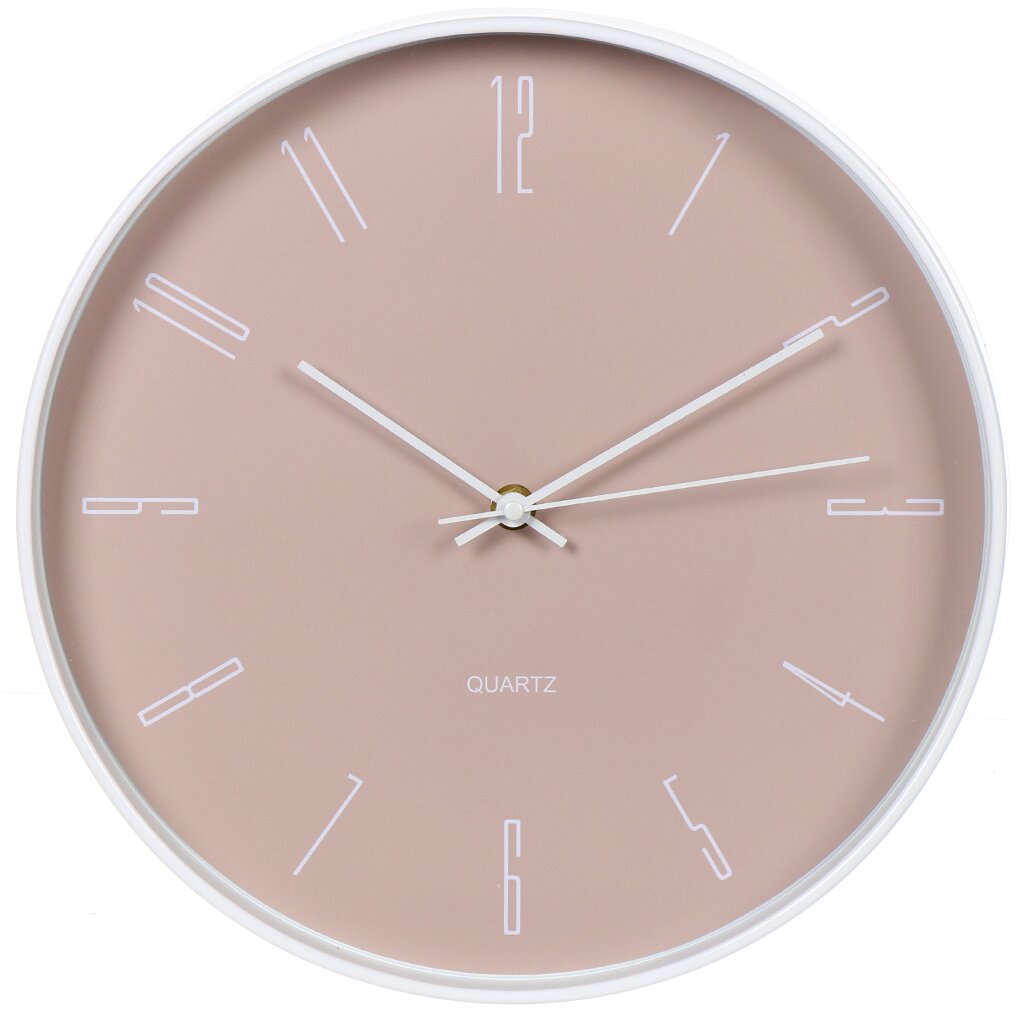 Часы настенные, кварцевые, 30 см, круглые, полимер, Y4-6874 часы