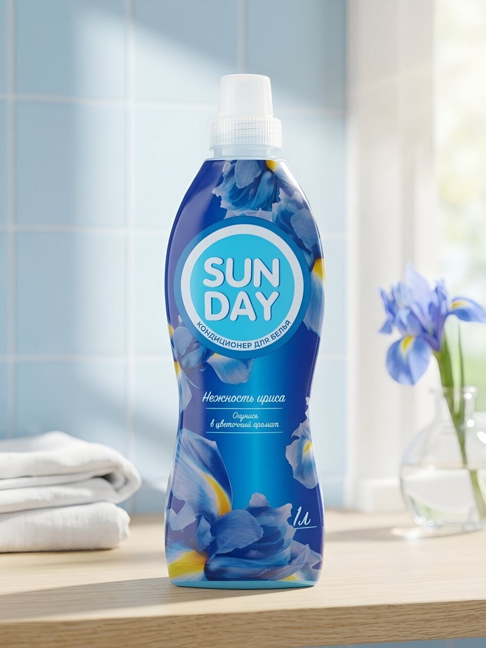 Кондиционер для белья Sunday, 1 л, Нежность Ириса