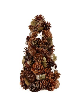 Елка новогодняя настольная, 33 см, декоративная, SYSGL-4622139