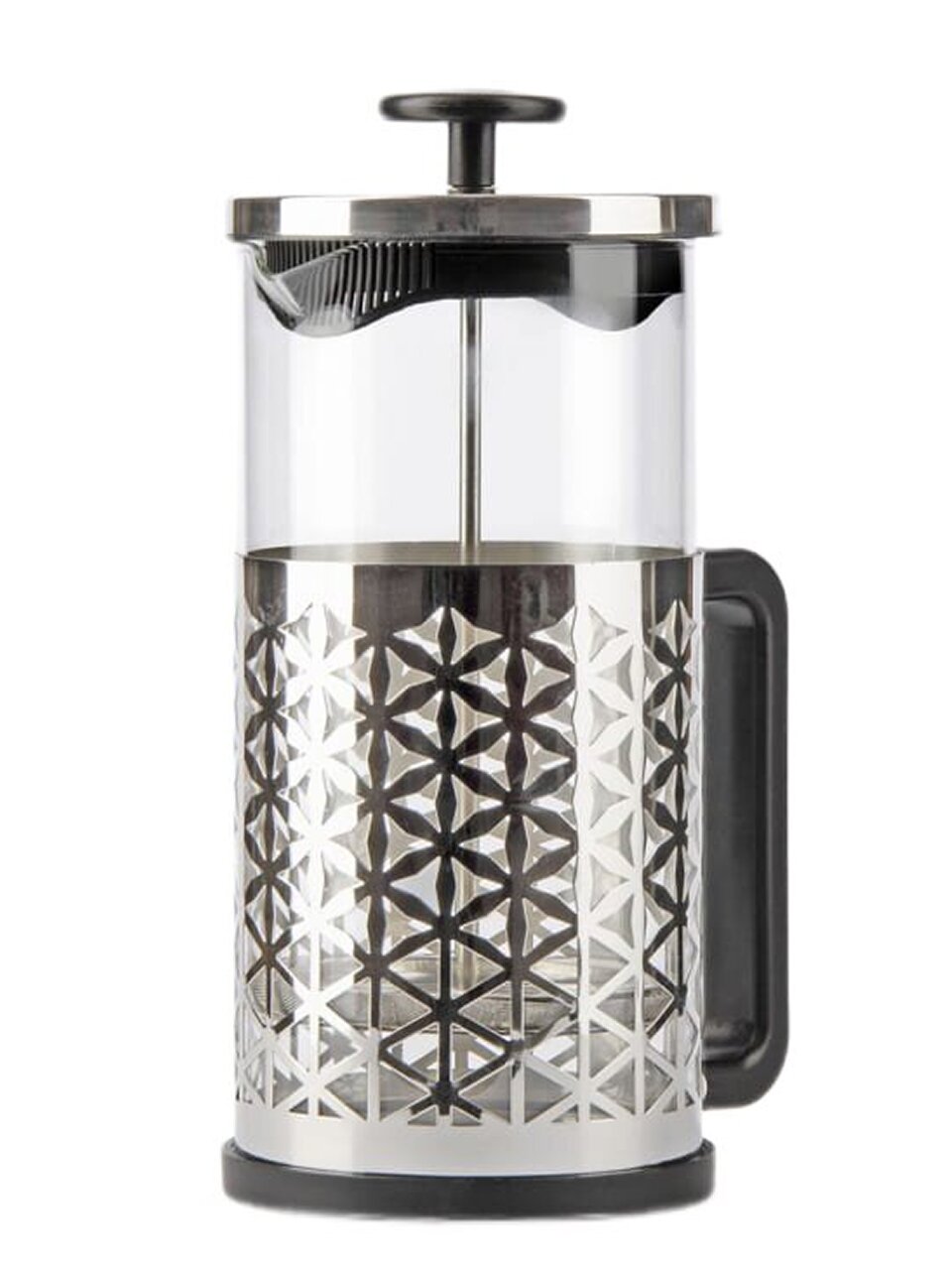 Френч-пресс 1 л, стекло, Barouge, Traditional choice, серебро, BF-705