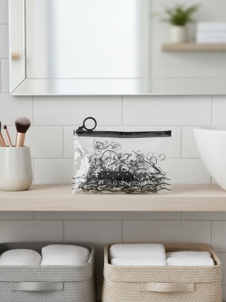 Набор мини-резинок 500 шт, каучук, зип-пакет, A110081