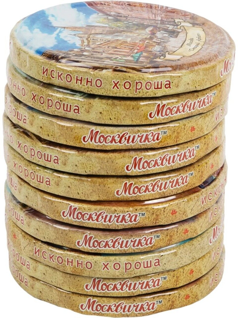 Крышка металл, винтовая, 20 шт, твист-офф, Москвичка, Эконом, III-82, в ассортименте